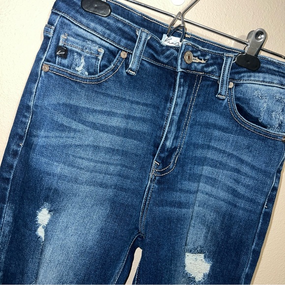 KanCan Jeans 27 Skinny Dark Wash Cropped Distressed *Maurices Exclusive* NWOT - Picture 3 of 7
